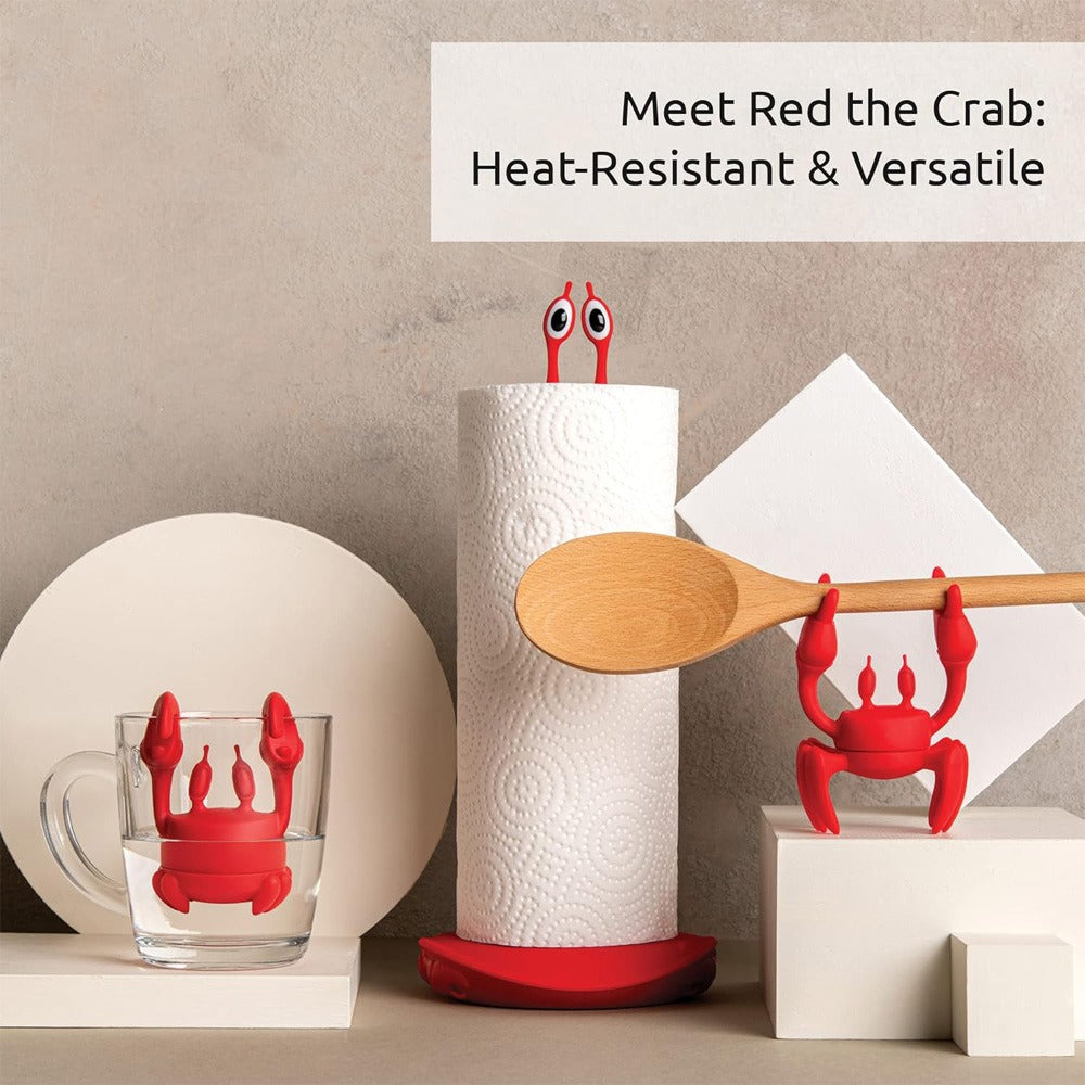 Silicone Crab Pot Edge Clip - Red Tableware Holder