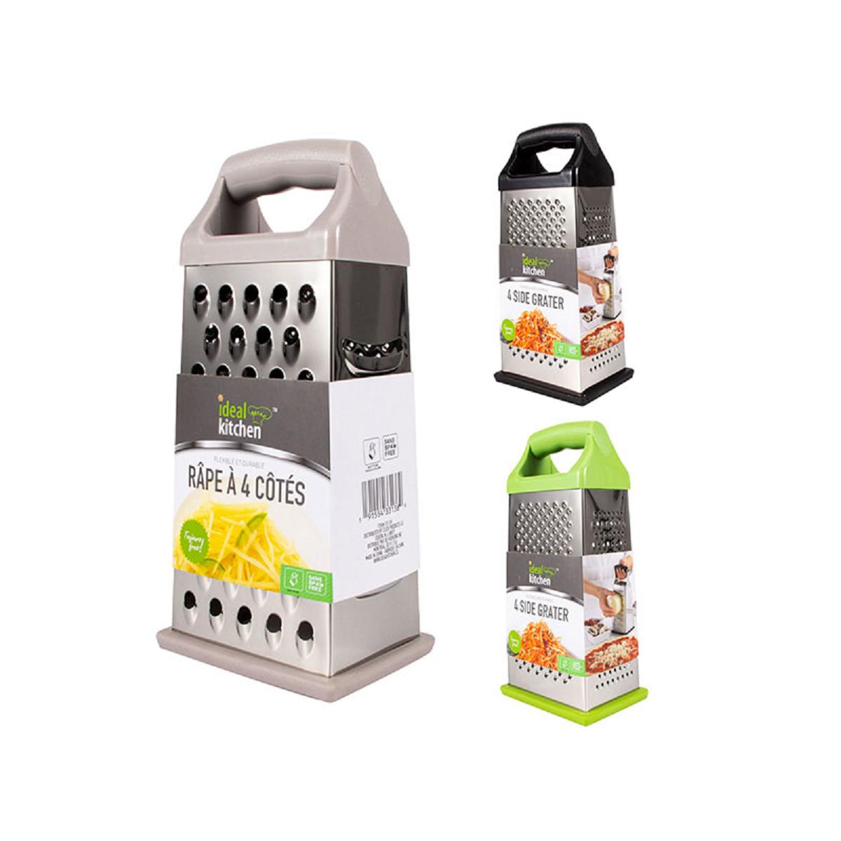 Stainless Steel 4-Sided Cheese Grater - Versatile & Durable