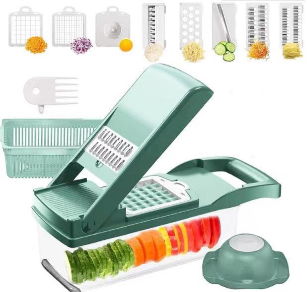 12 In 1 Manual Vegetable Chopper - Multi-functional Kitchen Gadget