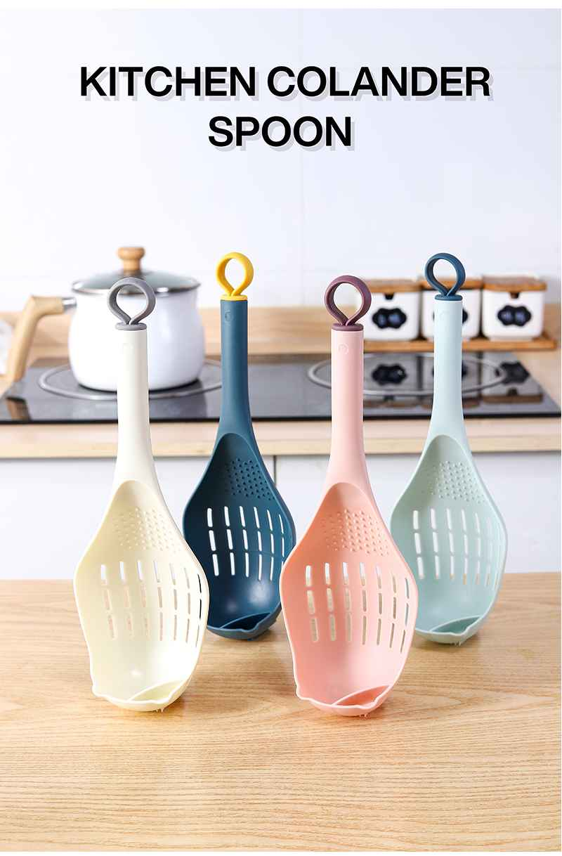 Large Plastic Colander Spoon - Strainer & Serving Tool