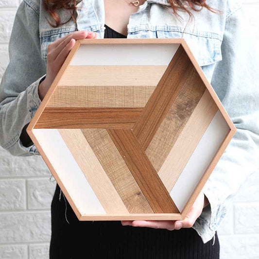Handcrafted Wooden Cake Tray