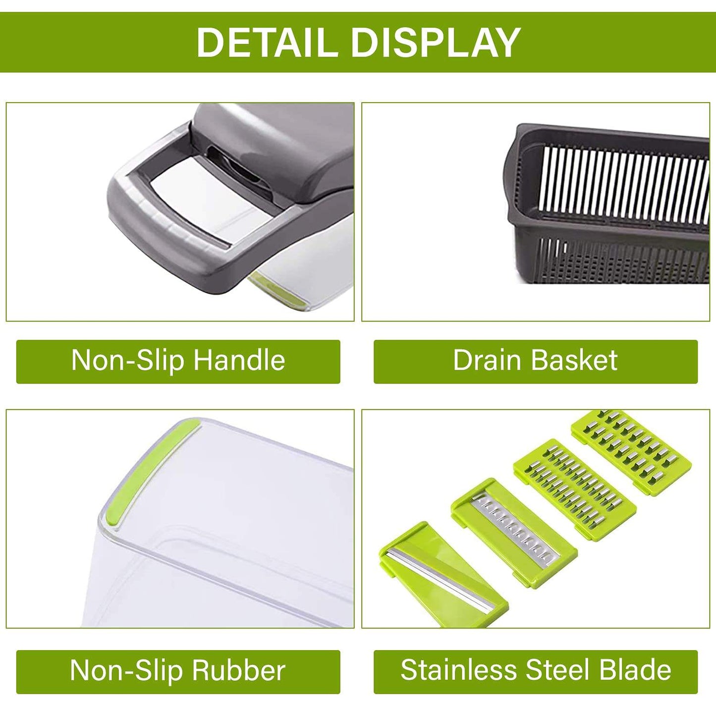 12 In 1 Manual Vegetable Chopper - Multi-functional Kitchen Gadget
