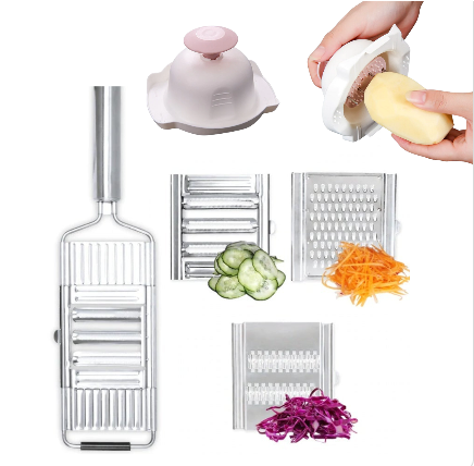 Stainless Steel Grater & Slicer Set
