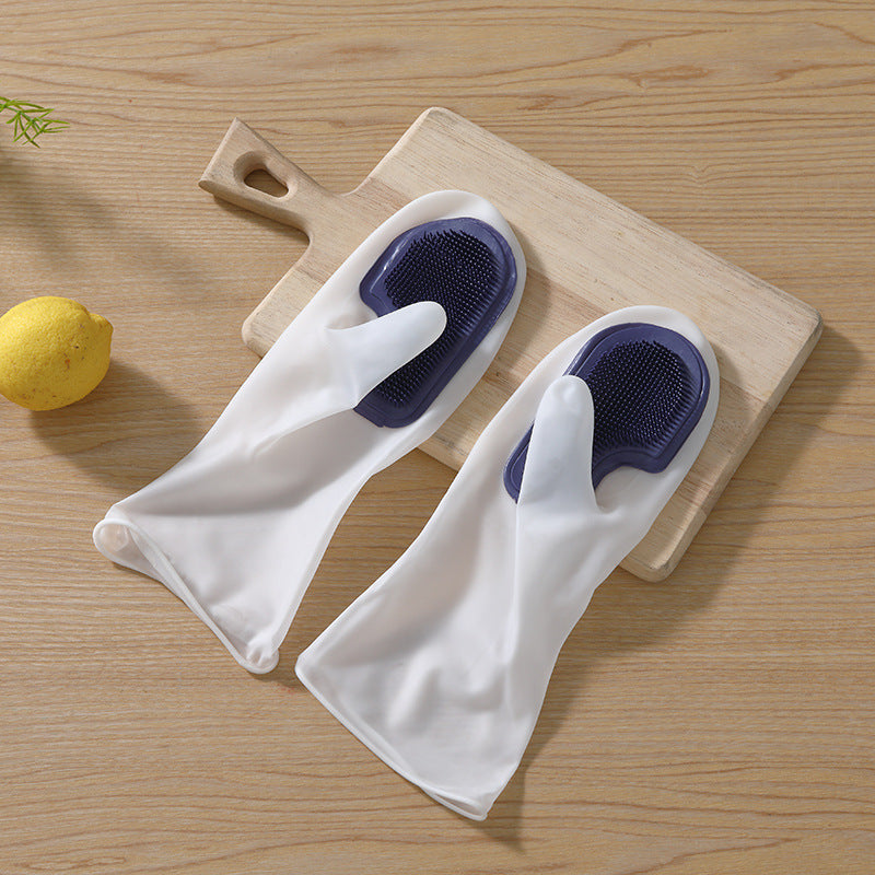 Silicone Magic Brush Dishwashing Gloves - Waterproof & Multi-Purpose