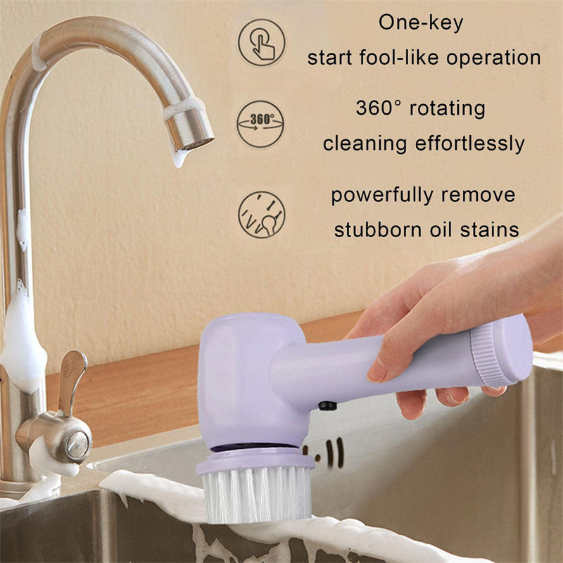 Electric 4 In 1 Cordless Cleaning Brush