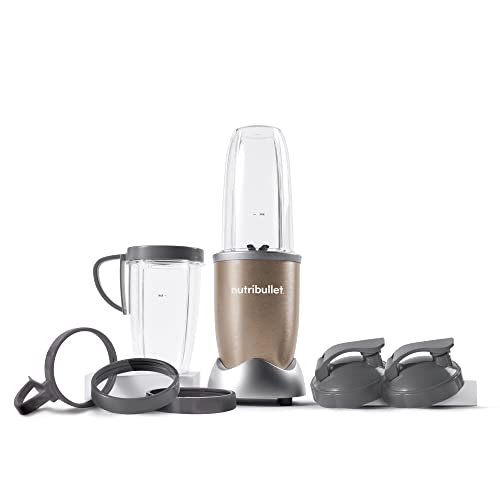 NutriBullet nutribullet Pro 900 Watt Personal Blender - 13-Piece High-Speed Blender/Mixer System, Champagne