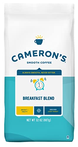 Cameron's Coffee Roasted Ground Coffee Bag, Breakfast Blend, 32 Ounce, (Pack of 1)