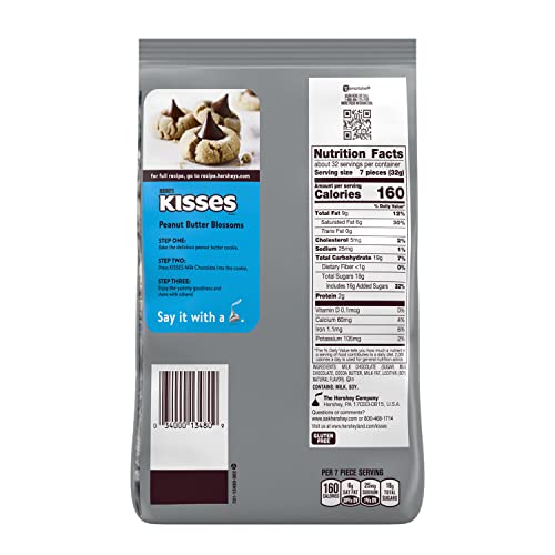 HERSHEY'S HERSHEY'S KISSES Milk Chocolate Candy Party Pack, 35.8 oz