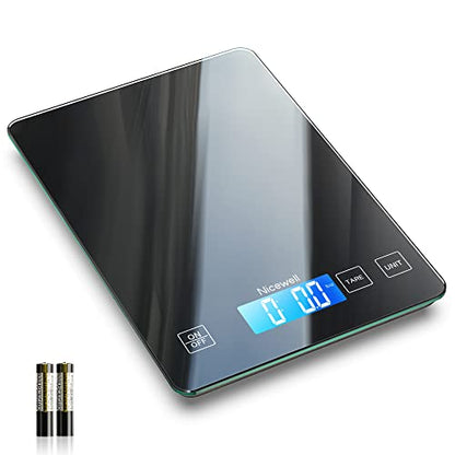 Nicewell Nicewell 22lb Digital Food Scale, Tempered Glass, Precise Graduation