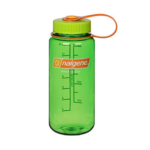 Nalgene Nalgene Sustain Tritan BPA-Free Water Bottle Made with Material Derived from 50% Plastic Waste, 16 OZ, Wide Mouth , Melon Ball Sustain