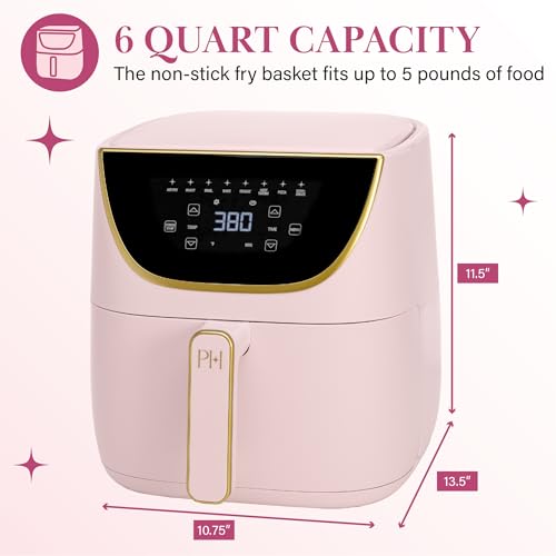 Paris Hilton 6-Quart Air Fryer - Pink - Gourmet Grocery Hub