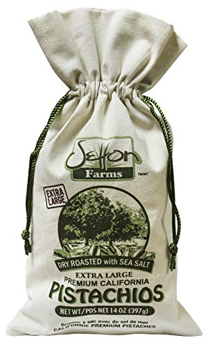 Setton Farms Setton Farms Premium California Pistachios Dry Roasted with Sea Salt Burlap Large Gift Bag| 14 Ounce