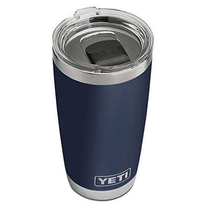 YETI Rambler 20 oz Tumbler - Stainless Steel, Vacuum Insulated, Navy