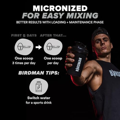 BIRDMAN BIRDMAN Creatine Monohydrate Powder – Boost Performance & Recovery