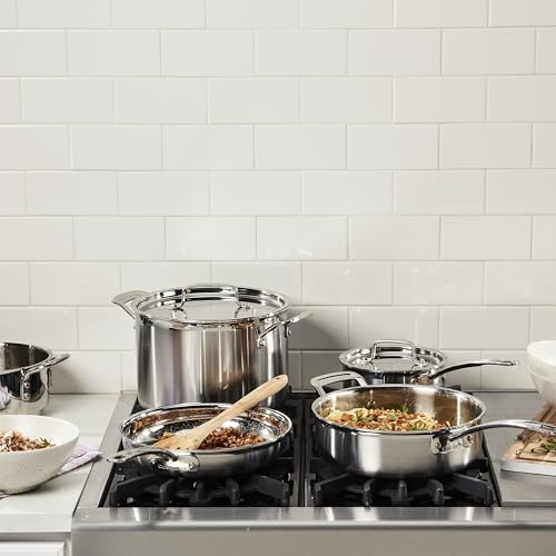 Cuisinart Cuisinart 12 Piece Cookware Set, MultiClad Pro Triple Ply, Silver, MCP-12N