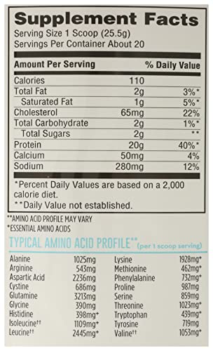 365 by Whole Foods Market 365 by Whole Foods Market, Vanilla Grass Fed Whey Protein, 18 Ounce