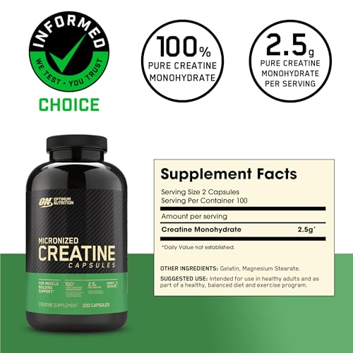 Optimum Nutrition Optimum Nutrition Creatine Capsules - Power in a Pill