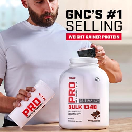 GNC GNC Pro Performance Bulk 1340 - Vanilla Ice Cream, 9 Servings, Supports Muscle Energy, Recovery and Growth