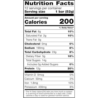 RXBAR RXBAR Protein Bars, Protein Snack, Snack Bars, Chocolate Sea Salt, 22oz Box (12 Bars)