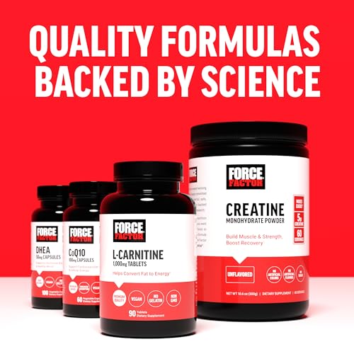 Force Factor FORCE FACTOR Creatine Monohydrate – Boost Muscle & Strength