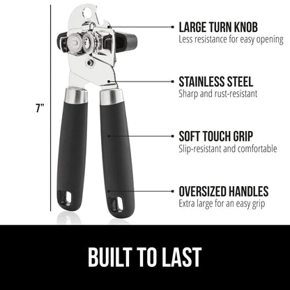 GORILLA GRIP Heavy Duty Stainless Steel Manual Can Opener - Gourmet Grocery Hub