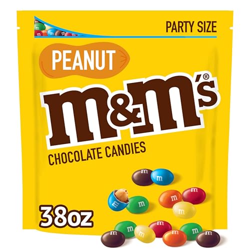 M&M'S M&M'S Milk Chocolate Candies, Milk Chocolate And Peanuts, 38 Oz Bag