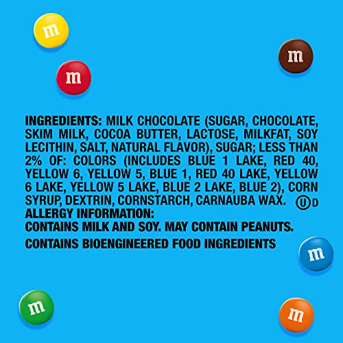 M&M'S M&M'S Minis Milk Chocolate Candy, Family Size, 16.9 oz Resealable Bulk Candy Bag