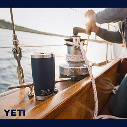 YETI Rambler 20 oz Tumbler - Stainless Steel, Vacuum Insulated, Navy