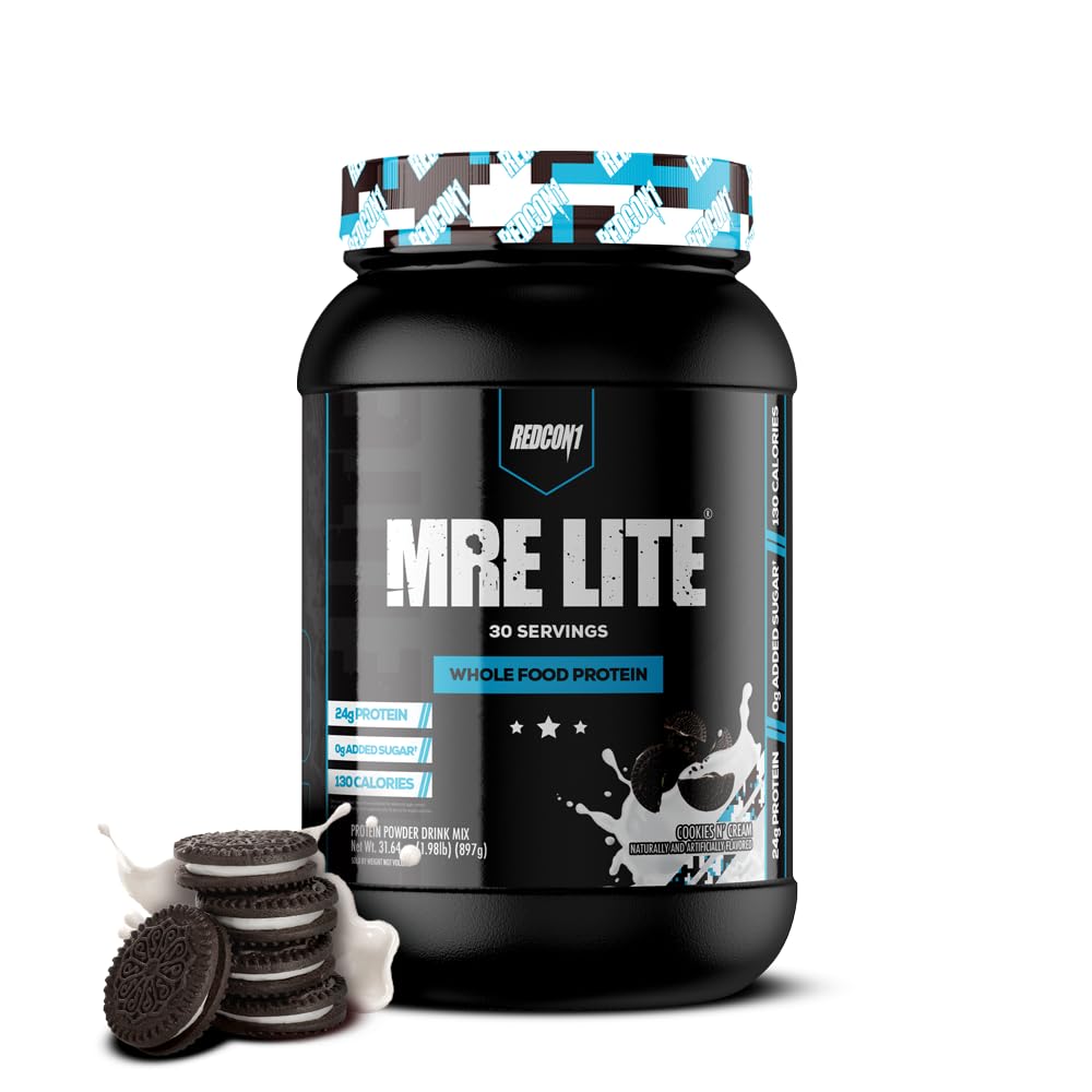 REDCON1 MRE Lite Whole Food Protein Powder - Cookies N' Cream