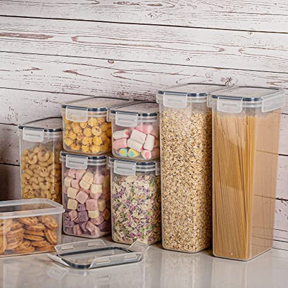 Vtopmart Airtight Food Storage Containers, 24 pcs Set for Cereal, Flour, Sugar - BPA Free, Stackable Design