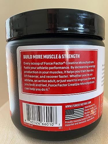 Force Factor FORCE FACTOR Creatine Monohydrate – Boost Muscle & Strength