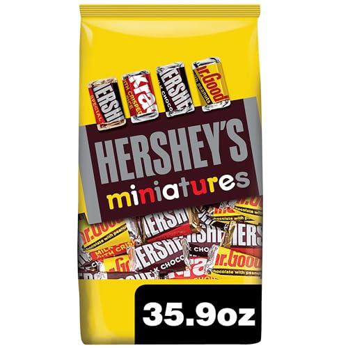 HERSHEY'S HERSHEY'S Miniatures Assorted Chocolate Candy Party Pack, 35.9 oz