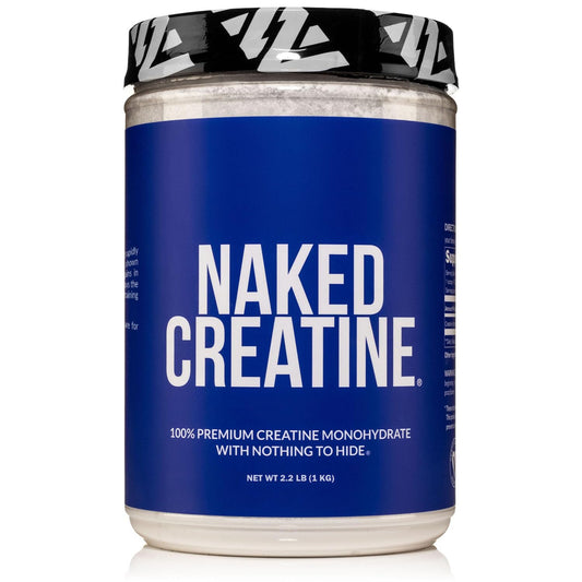 NAKED Creatine Monohydrate - 1kg, Pure, Vegan, Non-GMO - 200 Servings