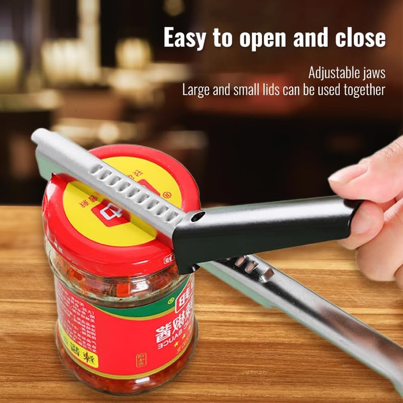 Kruggo Kruggo Adjustable Jar and Bottle Opener - Stainless Steel, Ideal for Arthritis and Weak Hands