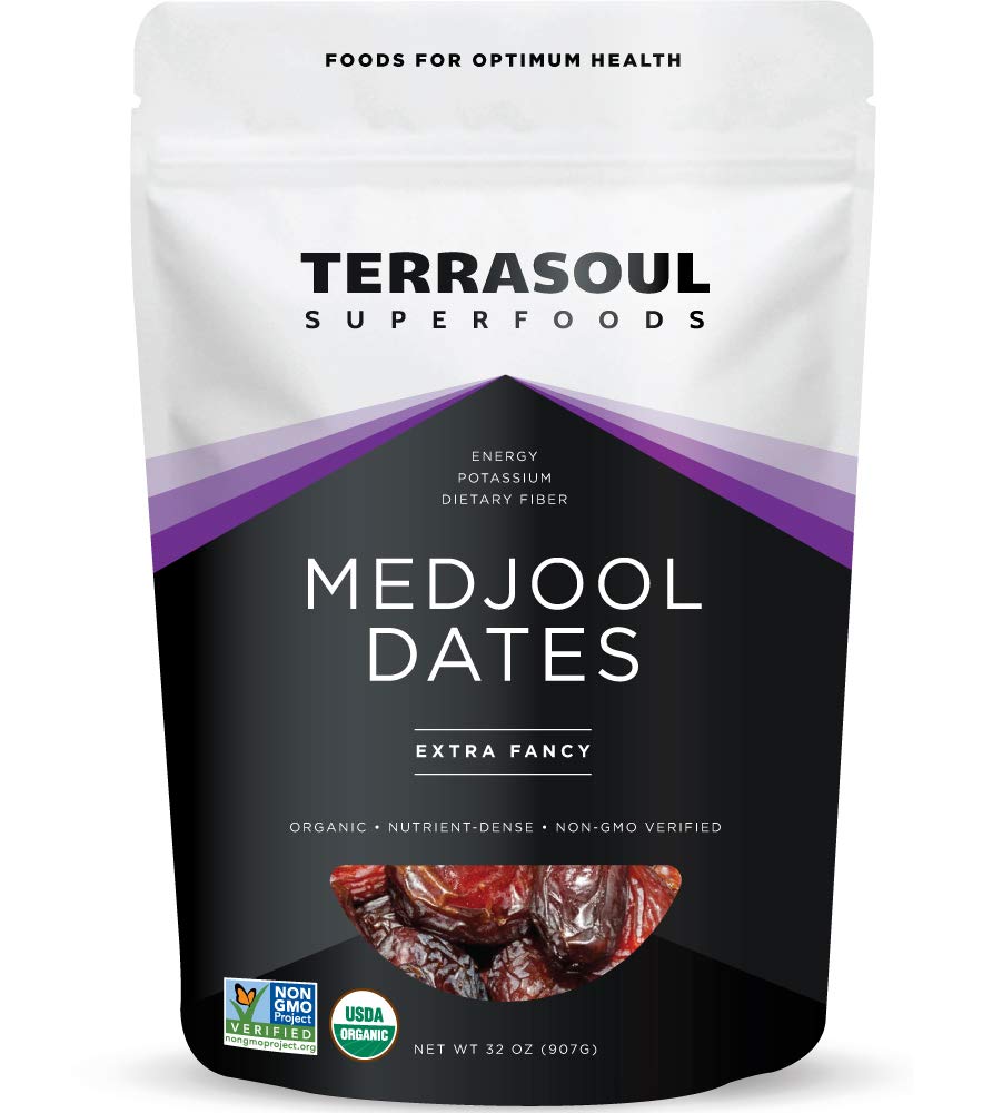 Terrasoul Superfoods Terrasoul Superfoods Organic Medjool Dates, 2 Lbs - Soft Chewy Texture | Sweet Caramel Flavor | Farm Fresh