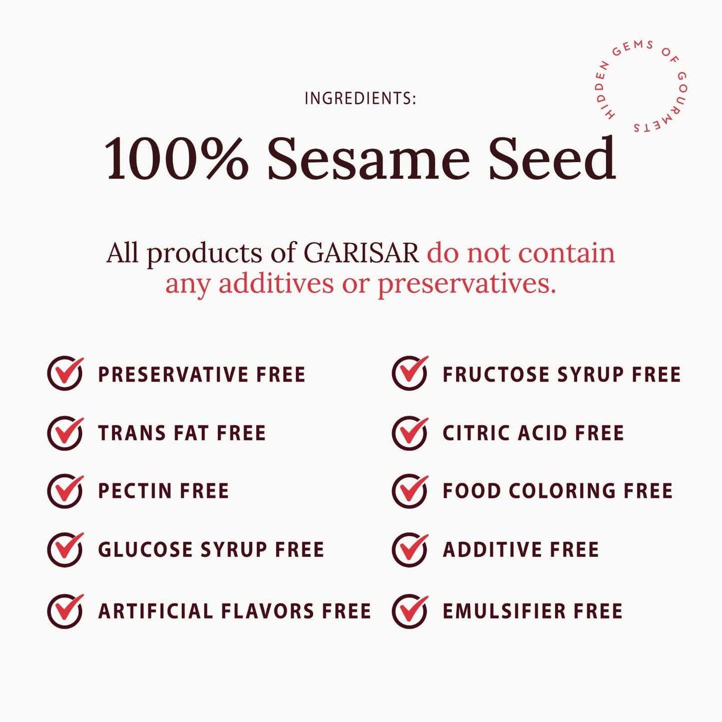 GARISAR Garisar Stone Mill Sesame Tahini - 100% Turkish Whole Sesame Tahini, Non-GMO, Nut-Free