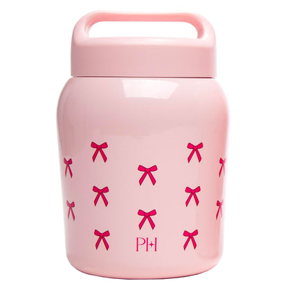 Paris Hilton Pink Stainless Steel Food Jar - 24-Ounce