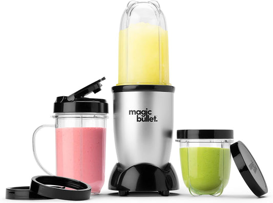 Magic Bullet Magic Bullet Blender, Small, Silver, 11 Piece Set