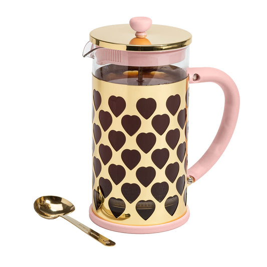 Paris Hilton Heart-Shaped French Press Coffee Maker Set