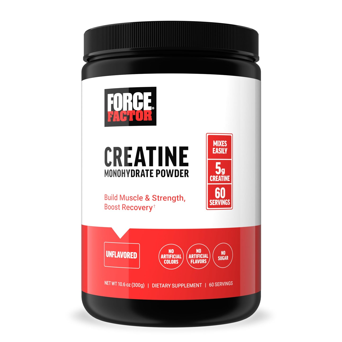 Force Factor Creatine Monohydrate Powder - Boost Muscle & Strength