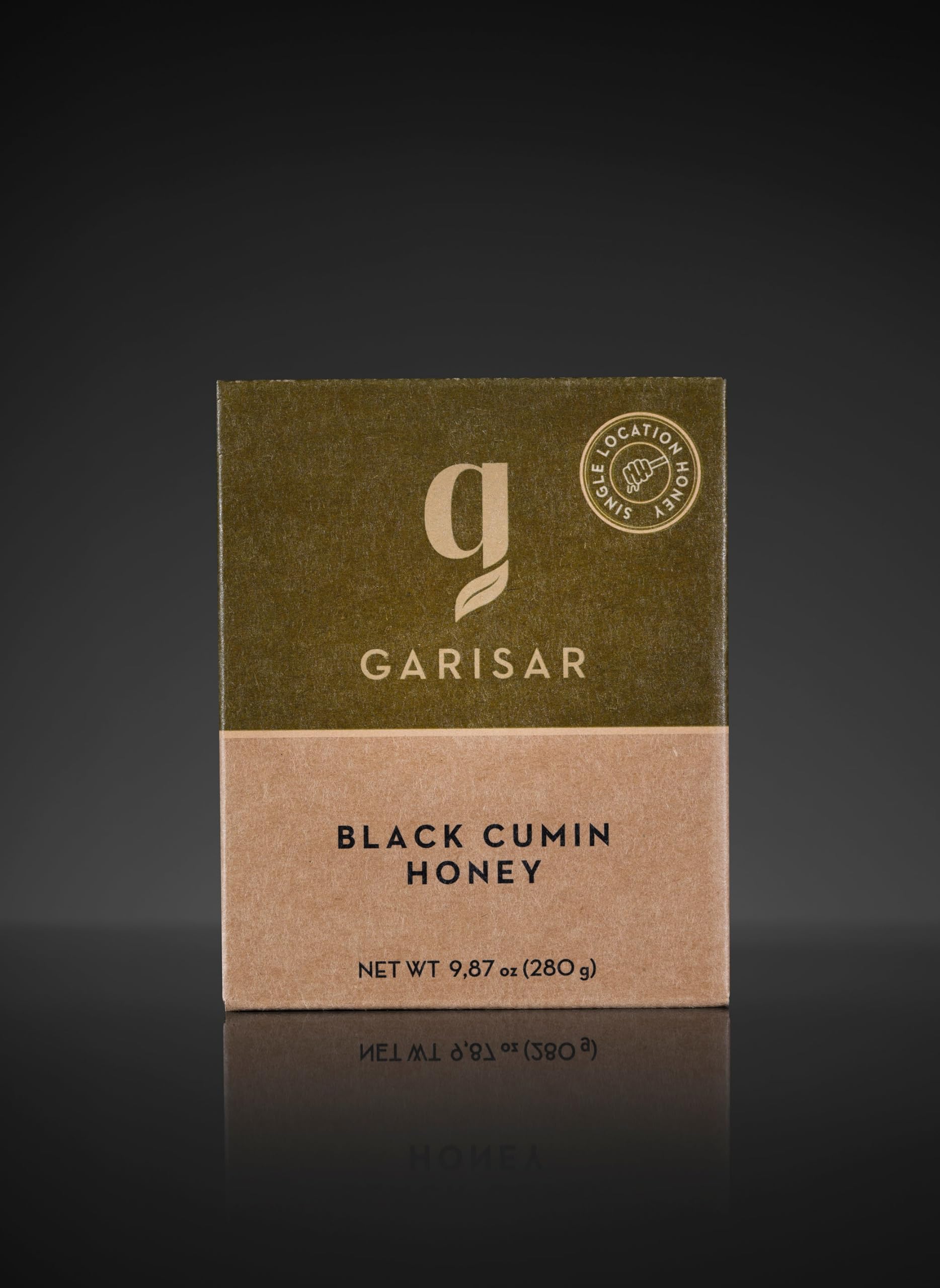 GARISAR Garisar Premium Single Location Black Cumin Honey | Pure Natural Honey Rich in Proline | 9.9 Ounce