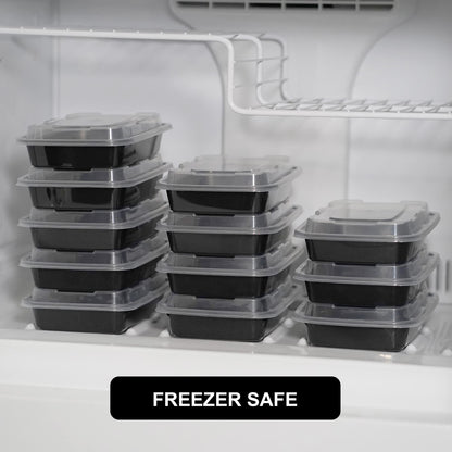 Freshware Meal Prep Containers [150 Pack] 1 Compartment Food Storage Containers with Lids, BPA Free, Microwave/Dishwasher/Freezer Safe (28 oz)