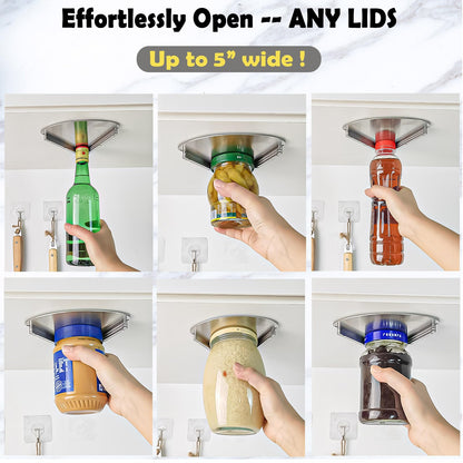 Stainless Steel Under Cabinet Jar Opener