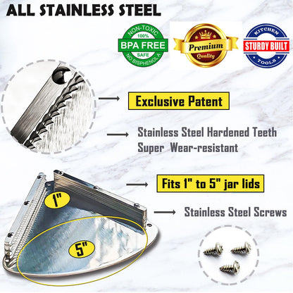 Stainless Steel Under Cabinet Jar Opener