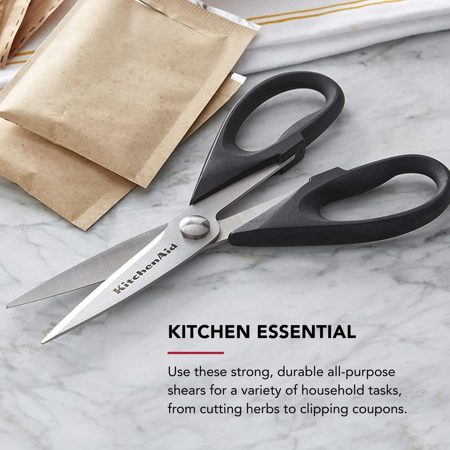 KitchenAid All-Purpose Kitchen Shears with Protective Sheath - Gourmet Grocery Hub