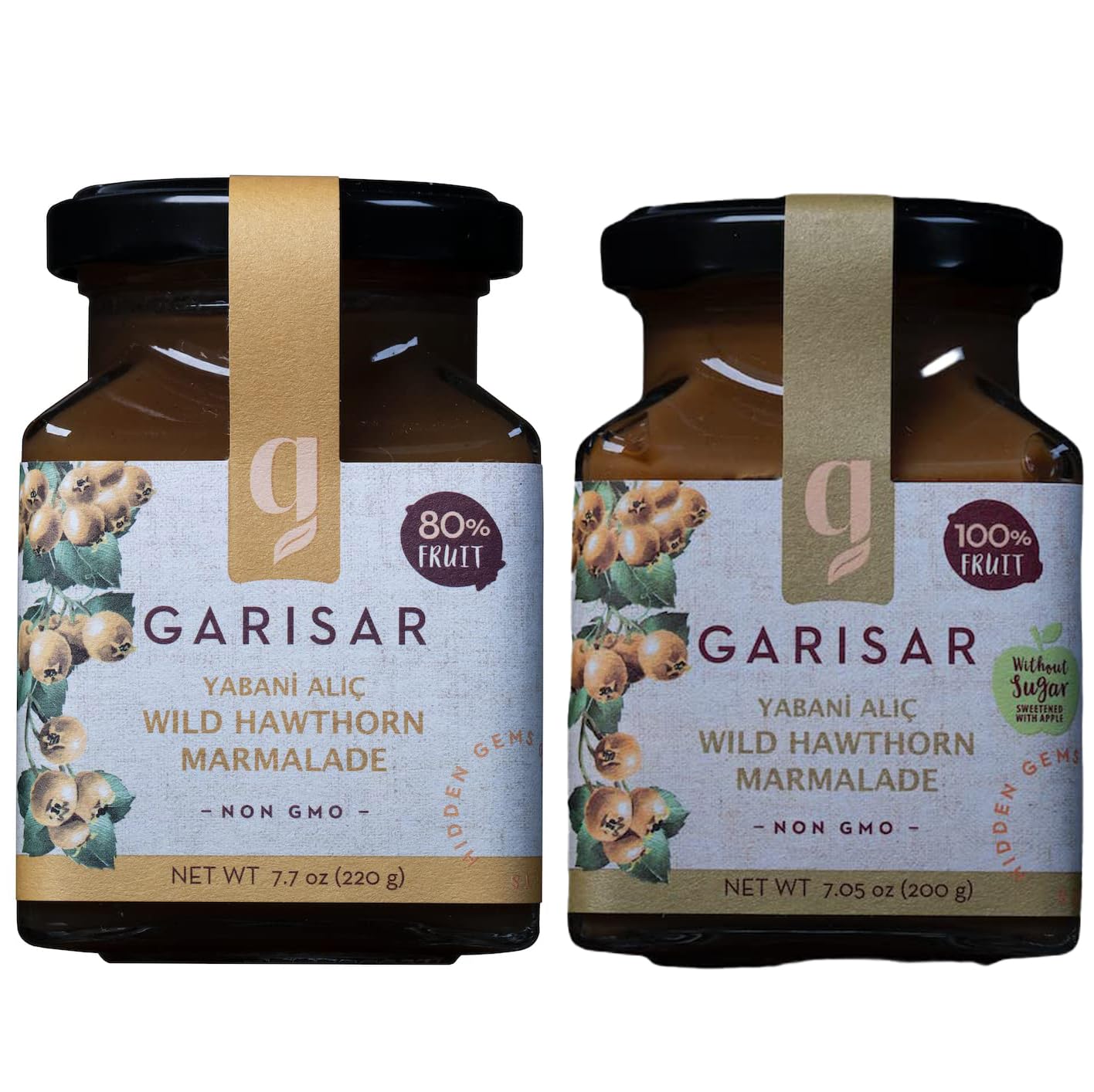 GARISAR Garisar- Wild Hawthorn Marmalade- 80% Fruit - 7.7 oz - Sugar Free