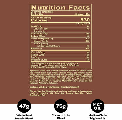 REDCON1 MRE Protein Powder, Fudge Brownie 