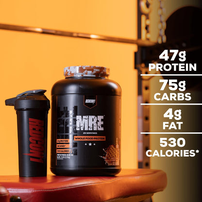 REDCON1 REDCON1 MRE Protein Powder, Fudge Brownie, 25 Servings - Whole Food Meal Replacement