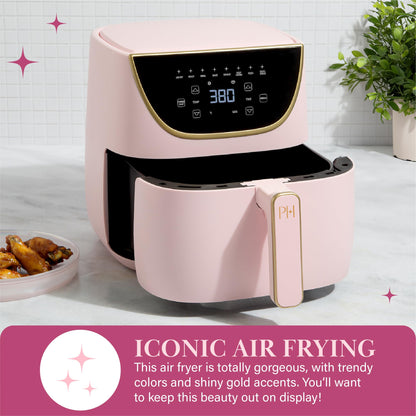 Paris Hilton 6-Quart Air Fryer - Pink - Gourmet Grocery Hub