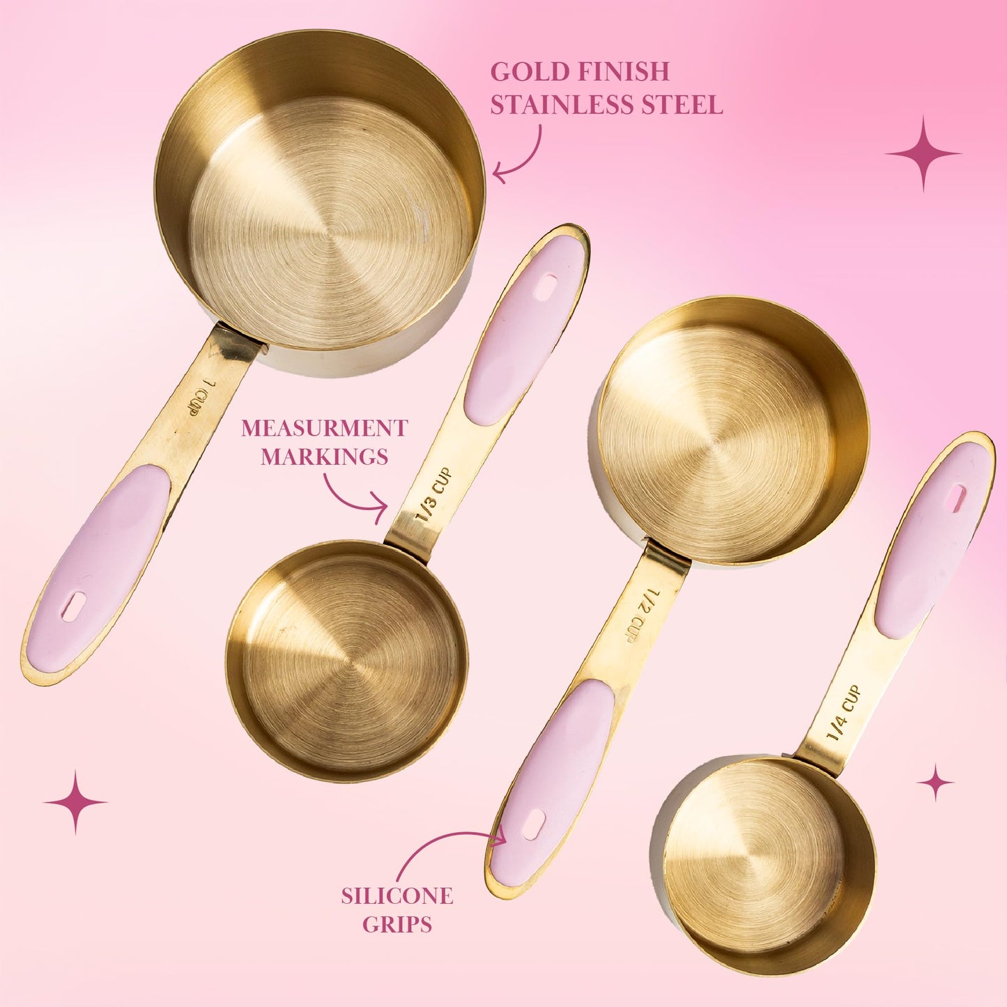 Paris Hilton 8-Piece Measuring Cups and Spoons Set - Gourmet Grocery Hub